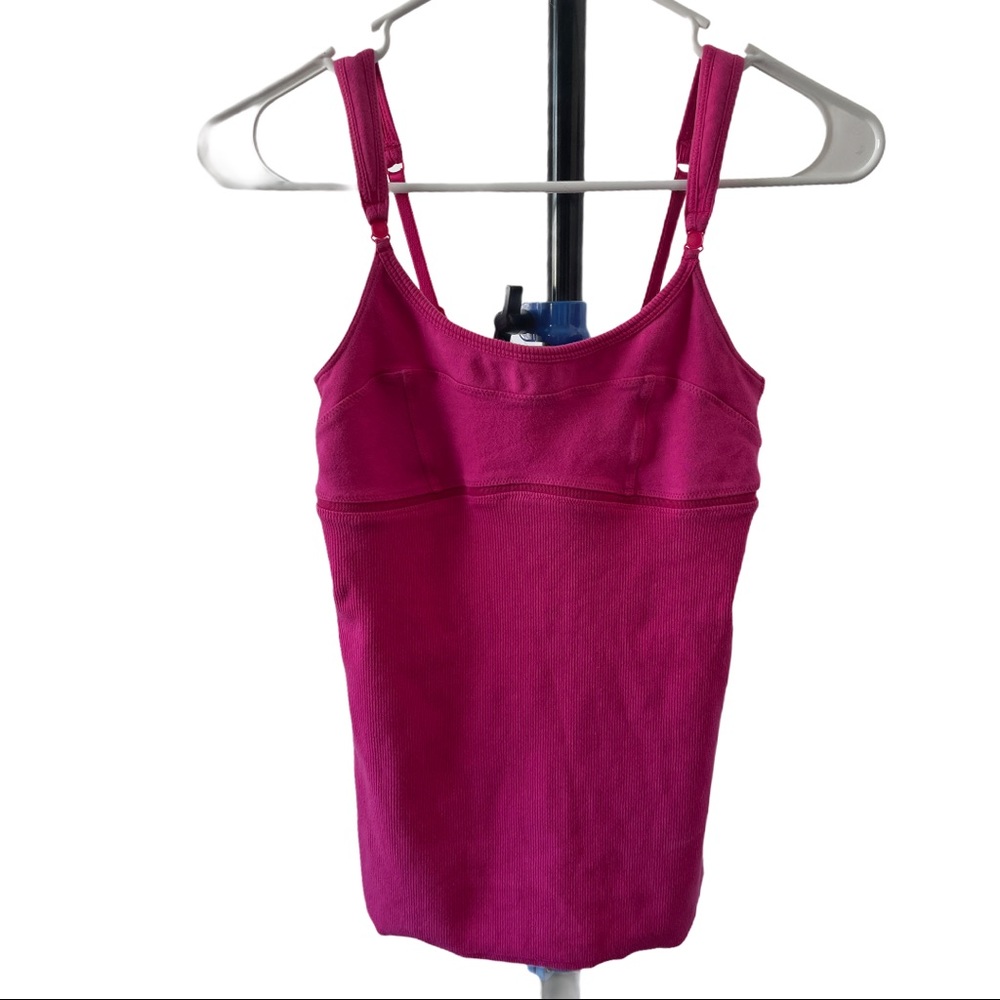 2/$25 Lululemon Pink Tank Top with Built in Bra
